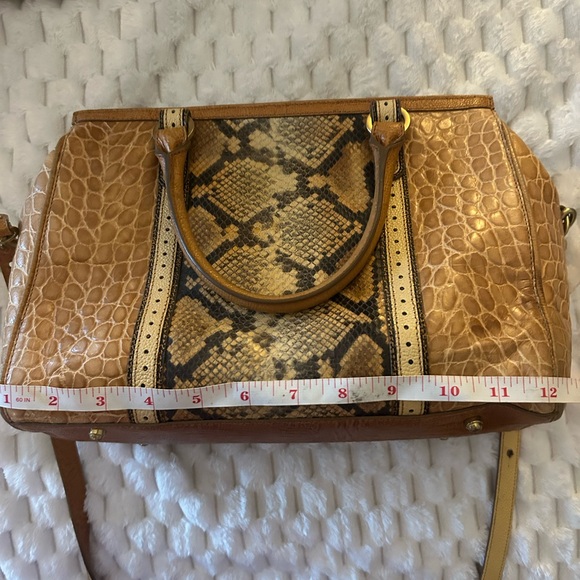 Brahmin Tan and Brown Satchel - Picture 13 of 14